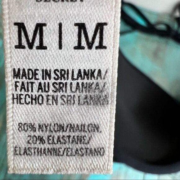 Pink Victoria’s Secret Studded Black Bikini Halter Top Size Medium - Picture 7 of 7